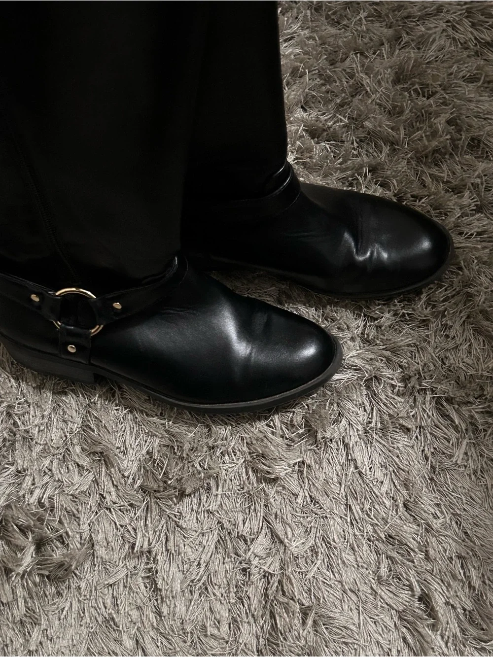 Sam & Libby Black Leather Boots